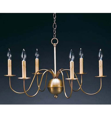 Northeast Lantern 969-LT8 Signature 6 Light 26 inch Chandelier Ceiling Light in 8 - Crescent Harbor