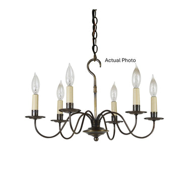 Northeast Lantern 982-LT6 Signature 6 Light 21 inch Chandelier Ceiling Light 2