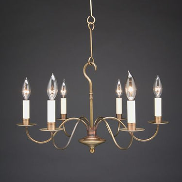 Northeast Lantern 982-LT6 Signature 6 Light 21 inch Chandelier Ceiling Light - Crescent Harbor
