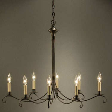 Northeast Lantern 983V-LT8 Signature 6 Light 24 inch Chandelier Ceiling Light in 8 - Crescent Harbor