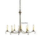 Northeast Lantern 983V-LT8 Signature 6 Light 24 inch Chandelier Ceiling Light in 8 1