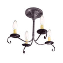Northeast Lantern 984F-LT4 Signature 4 Light 16 inch Chandelier Ceiling Light 4