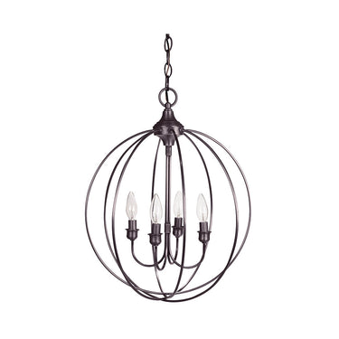 Northeast Lantern CH904-LT4 Signature 4 Light 17 inch Chandelier Ceiling Light 3