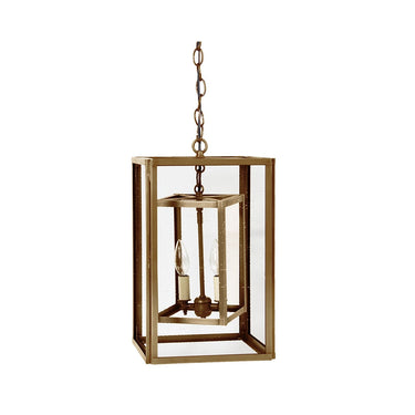 Northeast Lantern SS1016-LT2 Square Hanging Inside Square 2 Light Candelabra 2