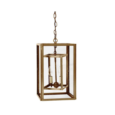 Northeast Lantern SS1016-LT2 Square Hanging Inside Square 2 Light Candelabra 3