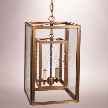 Northeast Lantern SS1016-LT2 Square Hanging Inside Square 2 Light Candelabra - Crescent Harbor