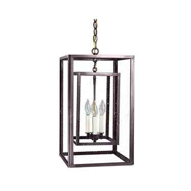 Northeast Lantern SS1220-LT3 Square Hanging Inside Square 3 Light Candelabra 12