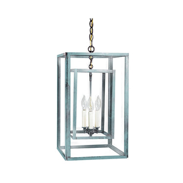 Northeast Lantern SS1220-LT3 Square Hanging Inside Square 3 Light Candelabra 13