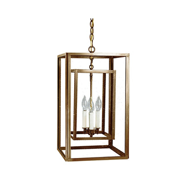 Northeast Lantern SS1220-LT3 Square Hanging Inside Square 3 Light Candelabra 2