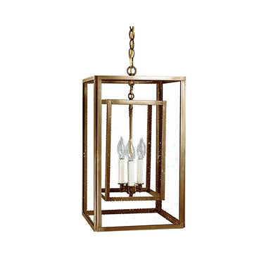 Northeast Lantern SS1220-LT3 Square Hanging Inside Square 3 Light Candelabra 3
