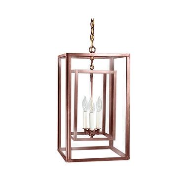 Northeast Lantern SS1220-LT3 Square Hanging Inside Square 3 Light Candelabra 4