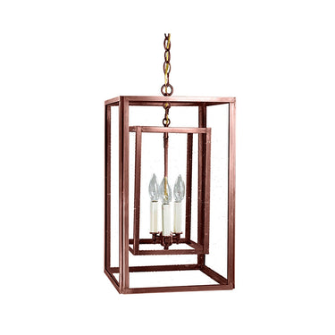 Northeast Lantern SS1220-LT3 Square Hanging Inside Square 3 Light Candelabra 5