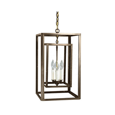 Northeast Lantern SS1220-LT3 Square Hanging Inside Square 3 Light Candelabra 8