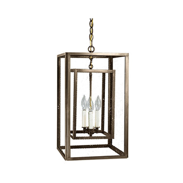 Northeast Lantern SS1220-LT3 Square Hanging Inside Square 3 Light Candelabra 9