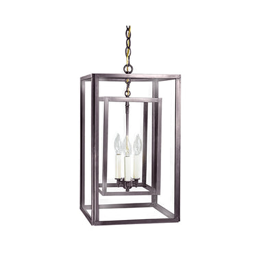 Northeast Lantern SS1220-LT3 Square Hanging Inside Square 3 Light Candelabra 10