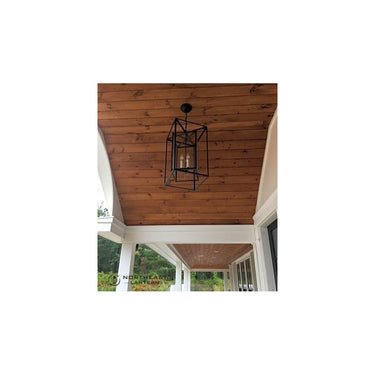 Northeast Lantern SS1424-LT3 Square Hanging Inside Square 3 Light Candelabra 2