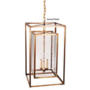 Northeast Lantern SS1424-LT3 Square Hanging Inside Square 3 Light Candelabra 1