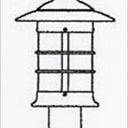 NP-9 Arroyo Craftsman Newport Small Outdoor Post Mount - Crescent Harbor
