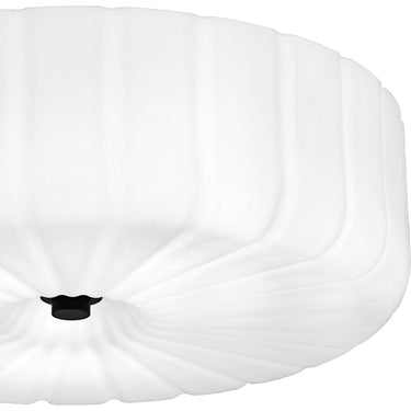 Oberman 3 Light Flush Mount in Matte Black 4