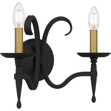Octavia 2 Light Wall Sconce in Earth Black 4