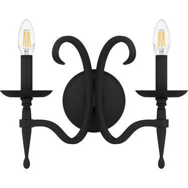 Octavia 2 Light Wall Sconce in Earth Black 8