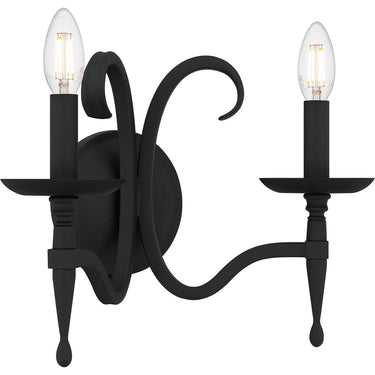Octavia 2 Light Wall Sconce in Earth Black 9