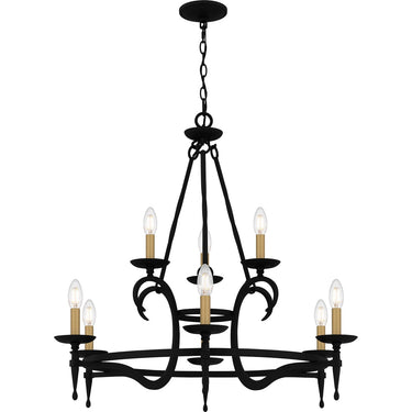 Octavia 9 Light Chandelier in Earth Black 4