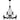 Octavia 9 Light Chandelier in Earth Black 1