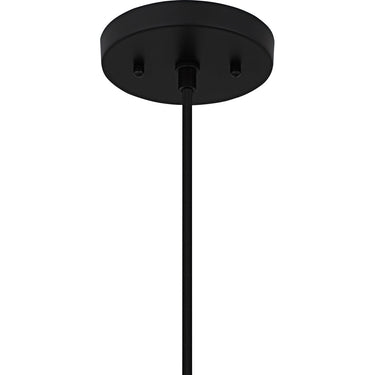 Olivier 1 Light Pendant in Matte Black 3