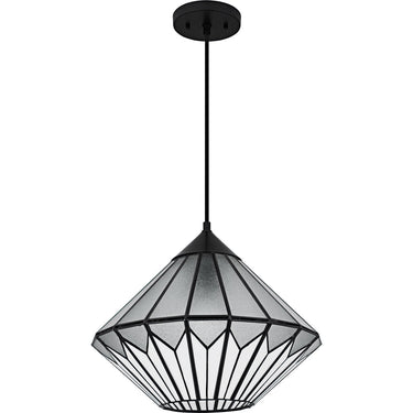 Olivier 1 Light Pendant in Matte Black 4