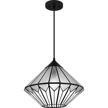 Olivier 1 Light Pendant in Matte Black 1