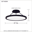 Outskirts OST1820 Semi-Flush Mount 16