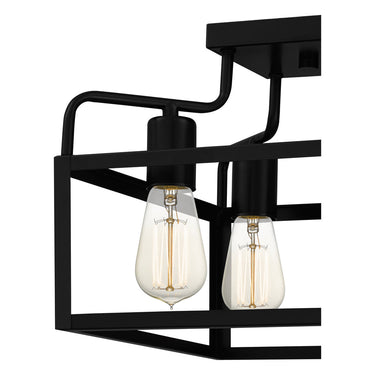 Paulsen 4 Light Semi-Flush Mount in Matte Black 2