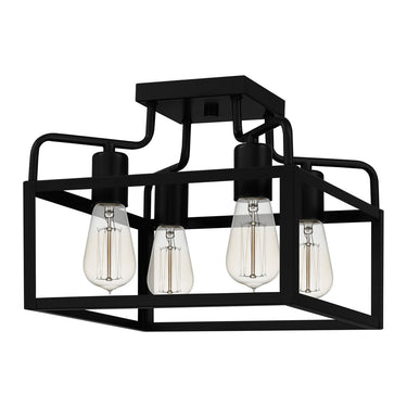 Paulsen 4 Light Semi-Flush Mount in Matte Black 3
