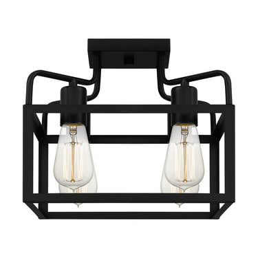 Paulsen 4 Light Semi-Flush Mount in Matte Black 4