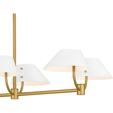 Penley 8 Light Island Light in Brushed Gold 4