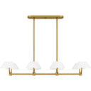 Penley 8 Light Island Light in Brushed Gold 7