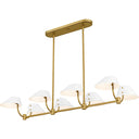 Penley 8 Light Island Light in Brushed Gold 8