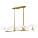Penley 8 Light Island Light in Brushed Gold 1