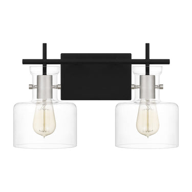 Pensbury 2 Light Bath Light in Matte Black 3