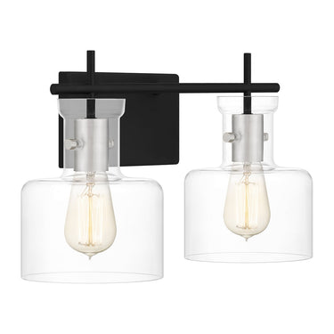 Pensbury 2 Light Bath Light in Matte Black 4