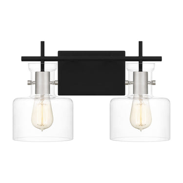 Pensbury 2 Light Bath Light in Matte Black 1