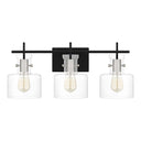 Pensbury 3 Light Bath Light in Matte Black 3