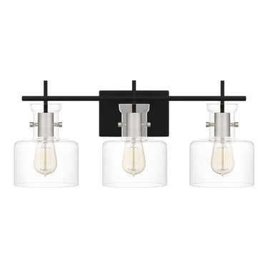 Pensbury 3 Light Bath Light in Matte Black 3