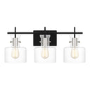 Pensbury 3 Light Bath Light in Matte Black 1