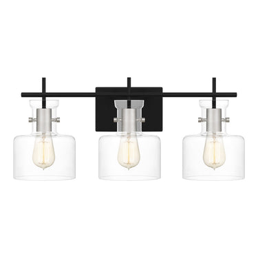 Pensbury 3 Light Bath Light in Matte Black 1