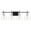 Pensbury 4 Light Bath Light in Matte Black 3