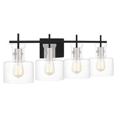 Pensbury 4 Light Bath Light in Matte Black 4