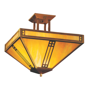 PIH-15 Arroyo Craftsman Prairie Medium Semi-Flush Mount 1