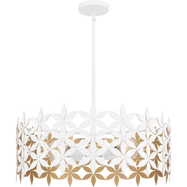 Piper 4 Light Pendant in Matte White 3